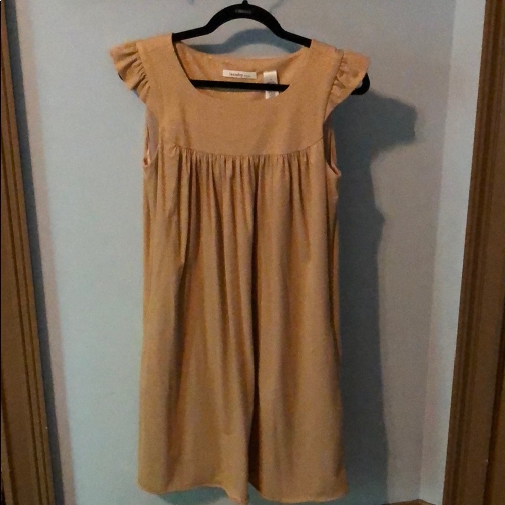 Laundry gold swing dress. Size 6